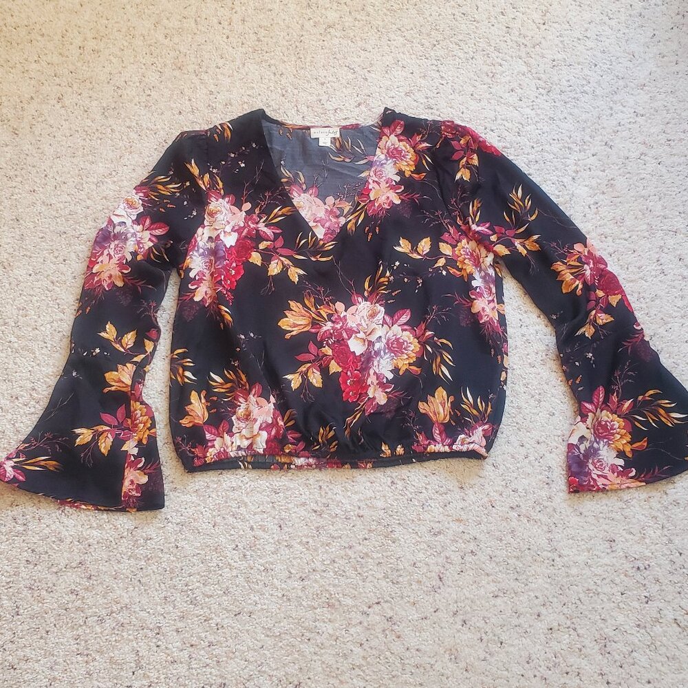 Maison Jules Crop Blouse sz L